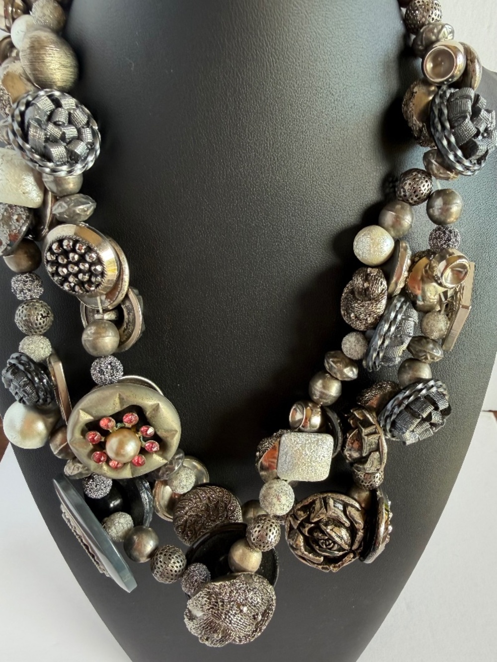 Vintage Button Necklace - Created From a Curated Collection of Buttons